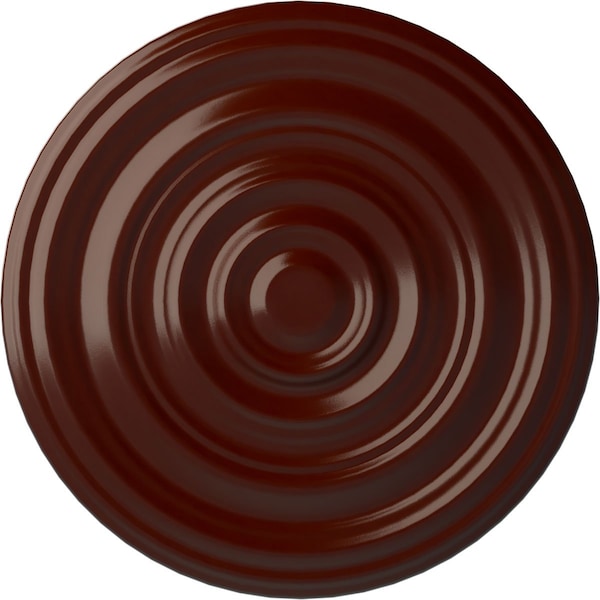 Ekena Millwork Carton Smooth Ceiling Medallion (Fits Canopies up to 9 1/8"), 29 1/8"OD x 1 1/2"P, Brushed Mahogany CM29CABMF - main